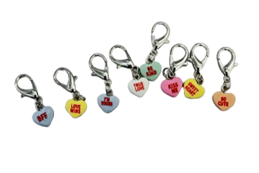 Candy Heart Bridle Charms